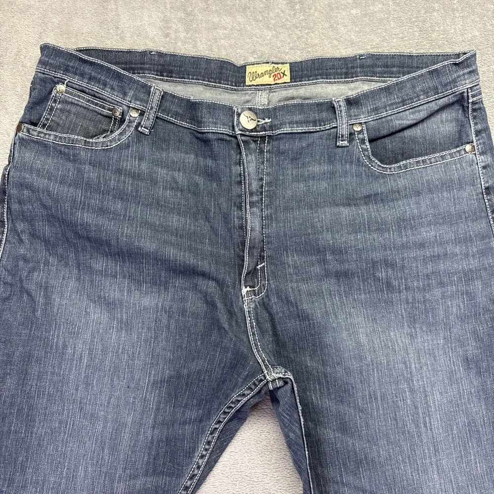 Wrangler 20X No. 42 Mens Blue Medium Wash Bootcut Jeans 1042MWXGG 42x32